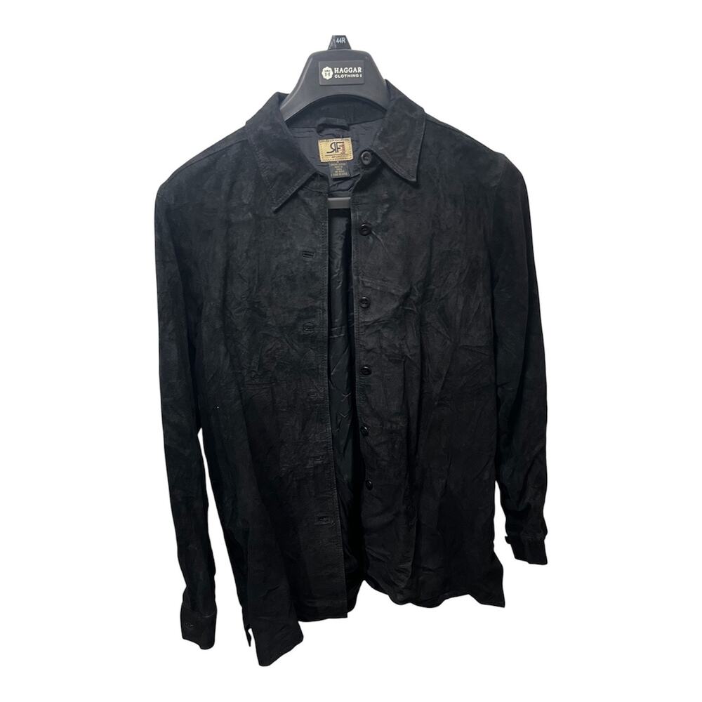 Rafaella Sport Women’s Black Suede Leather Jacket Medium Ultra Soft Lightweight